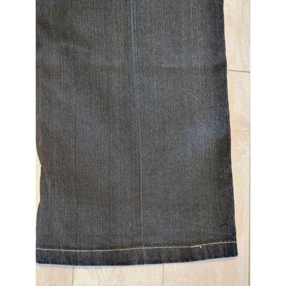 Jamie Nicole 20 Blue Jeans Dark Wash Paint & Patch‎ Boot Cut Pockets NEW - Picture 8 of 11